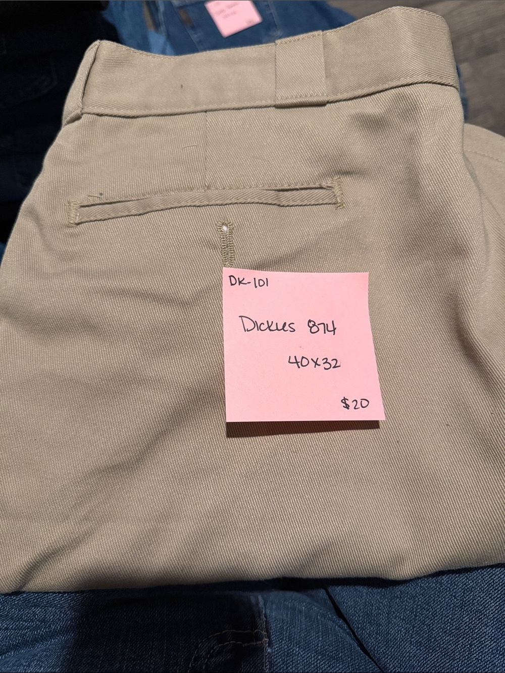 Dickies Khaki Work Chinos - Light Tan